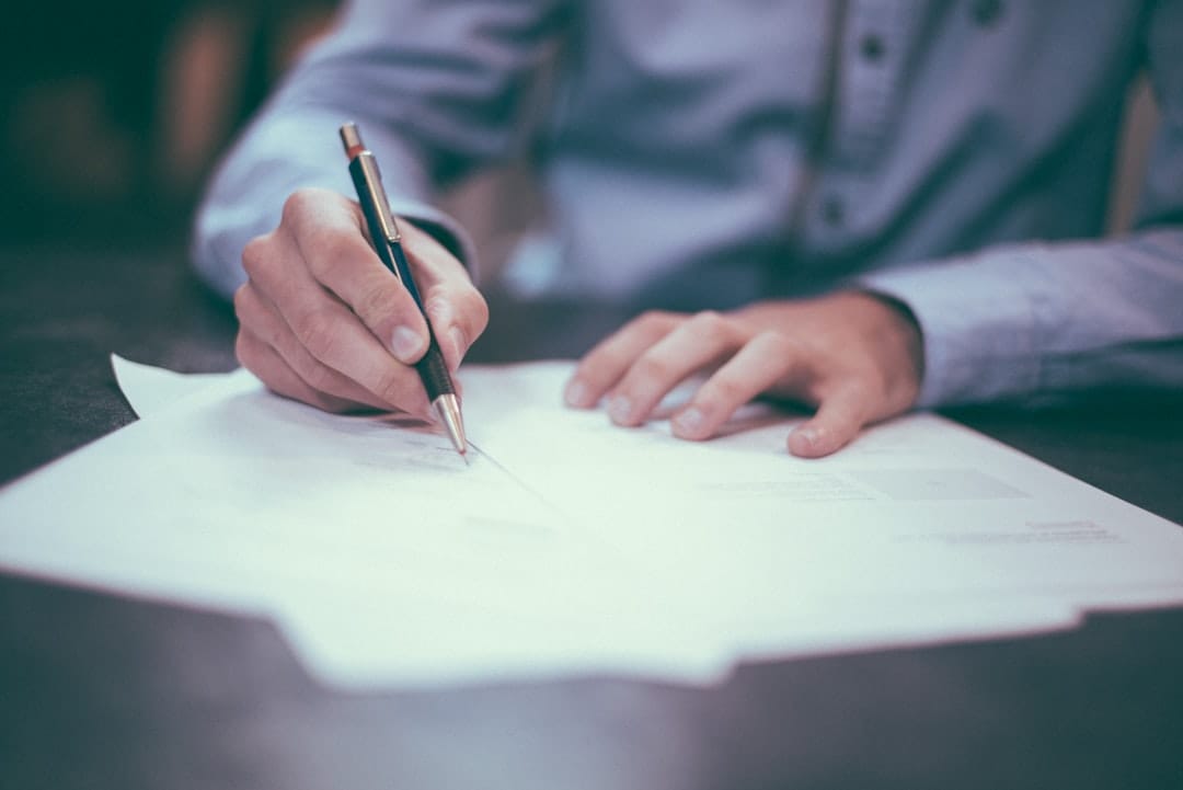 Services Consultant writing a grant proposal